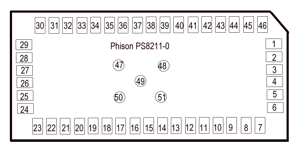 Phison PS8211-0 pinout